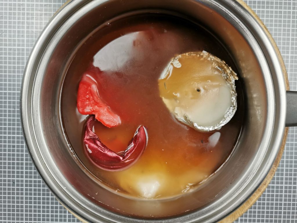 Kerzenreste schmelzen