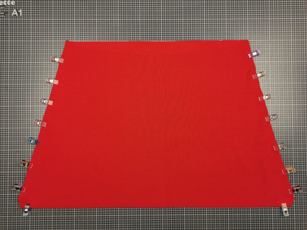 Seitennähte stecken