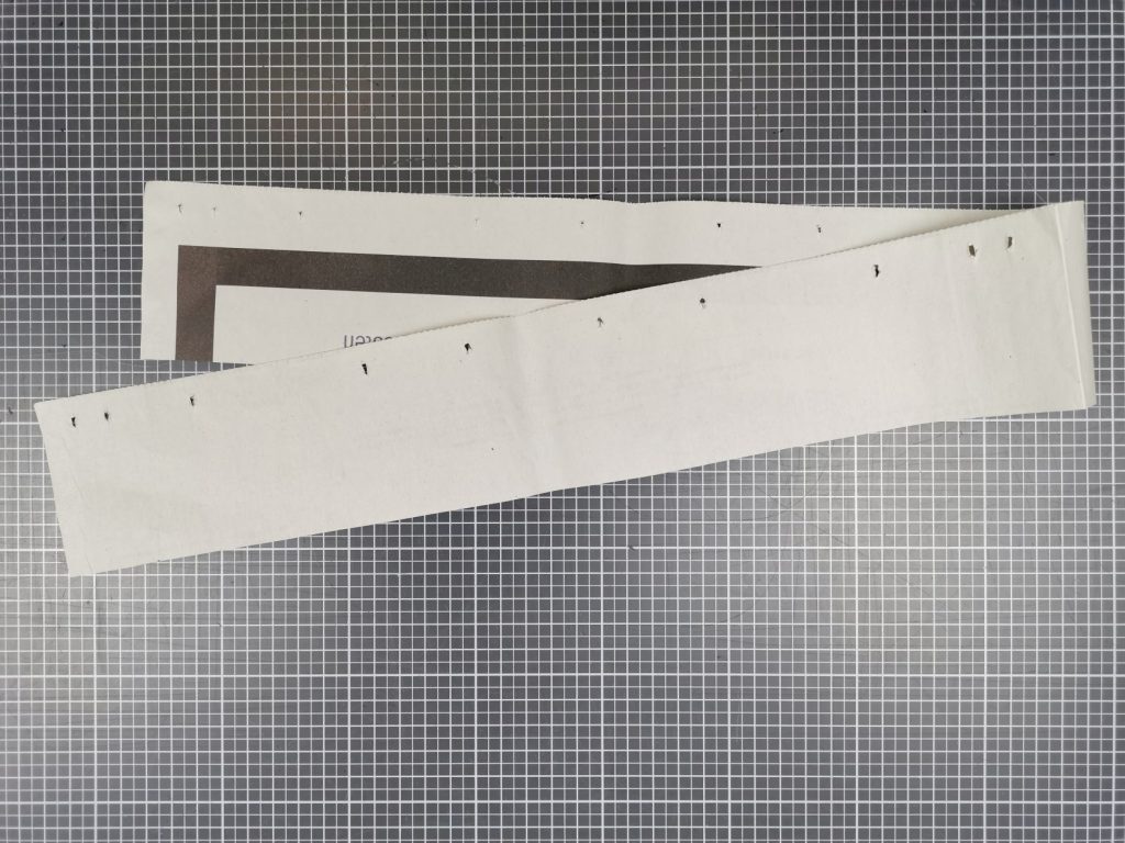 Schnittmuster Bund vorbereiten