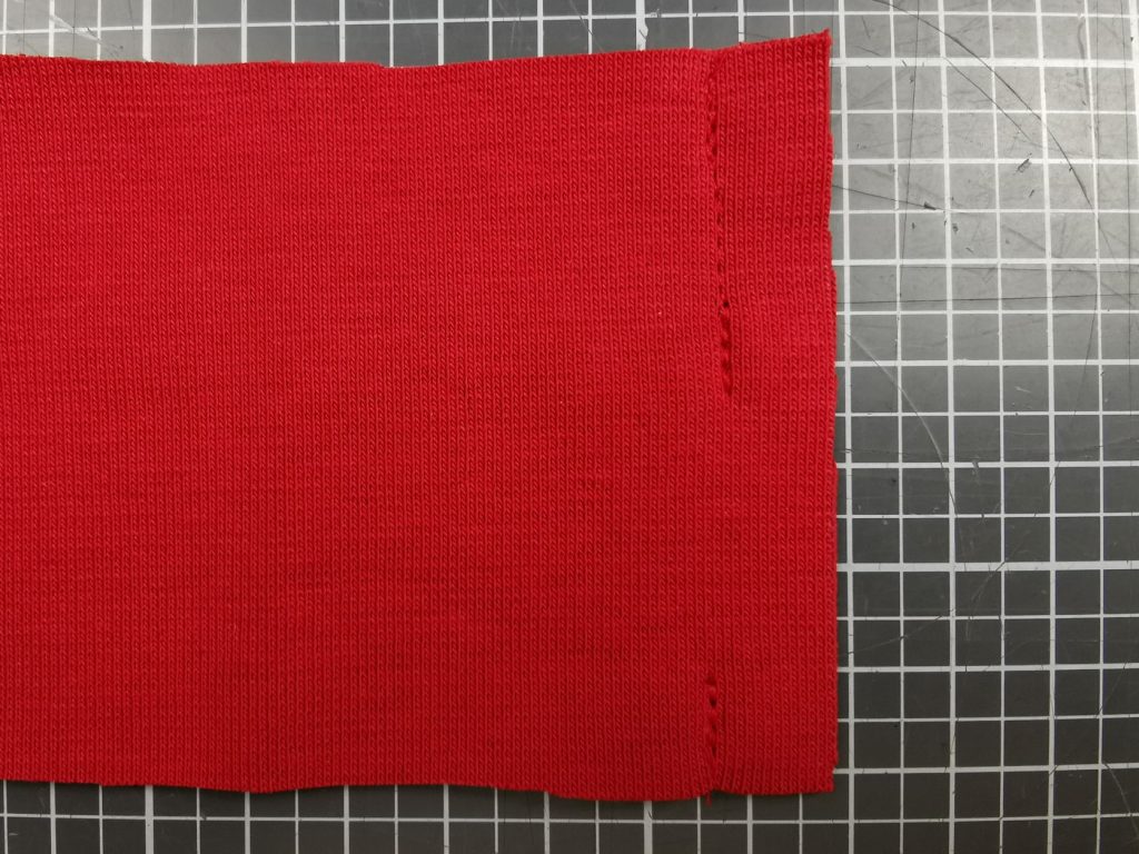 Bund an der kurzen Seite zusammennähen