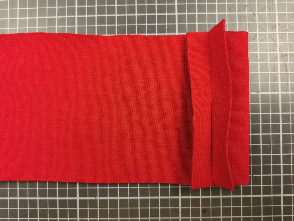 Nahtzugaben auseinanderfalten