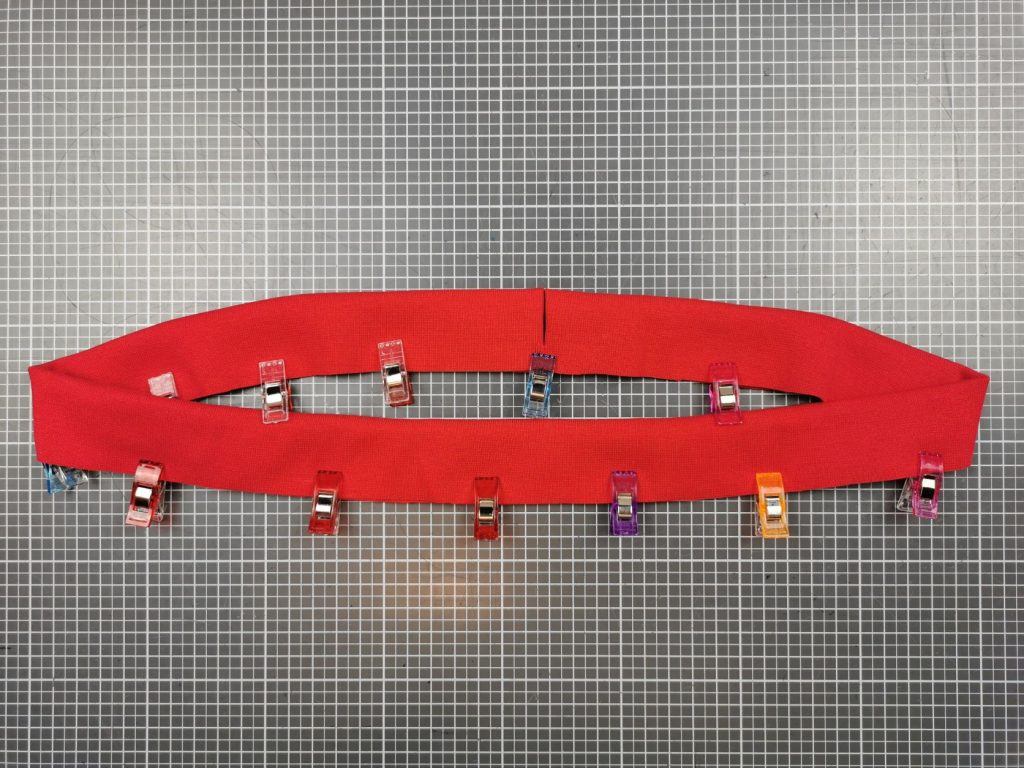 Bund der Länge nach halbieren