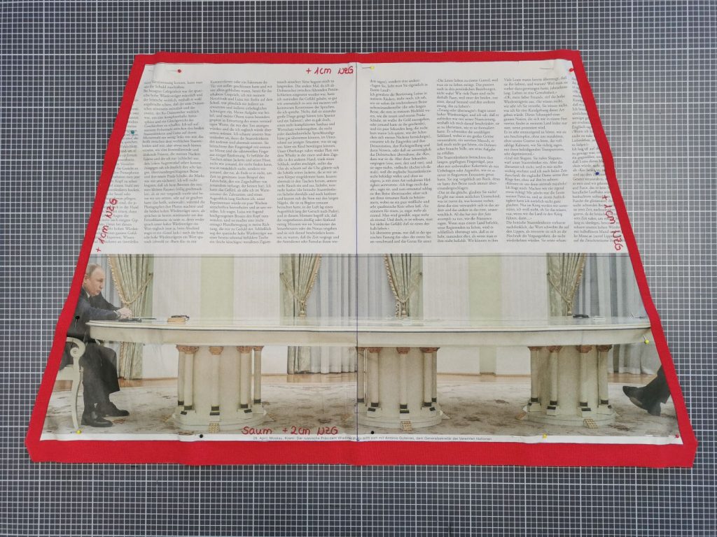 fertig zugeschnittene Teile